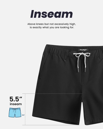 Men's 5 Inseam Shorts Casual Classic Fit Short Men with Multi-Pocket Mens Wor... - Picture 7 of 7