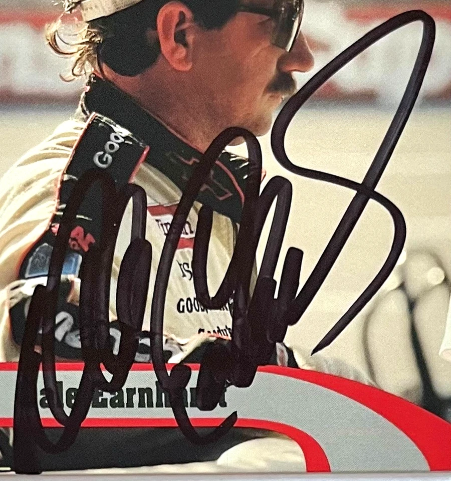 Dale Earnhardt NASCAR 1992 Pro Set #182 The Intimidator Autographed Signed - Image 2 of 3