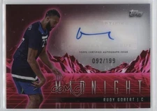 2023-24 Topps Midnight Horizon Signatures Twilight /199 Rudy Gobert #HS-RG Auto