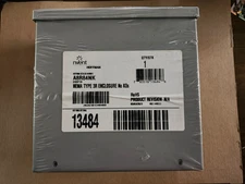 Nvent Hoffman A8R84NK NEMA 3R Enclosure, Screw Cover, Galvanized, Painted Grey