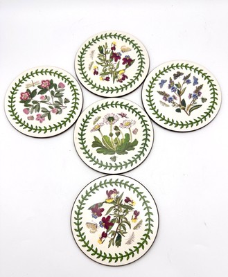 Portmeirion Botanic Garden Cork Coasters Set Of 5