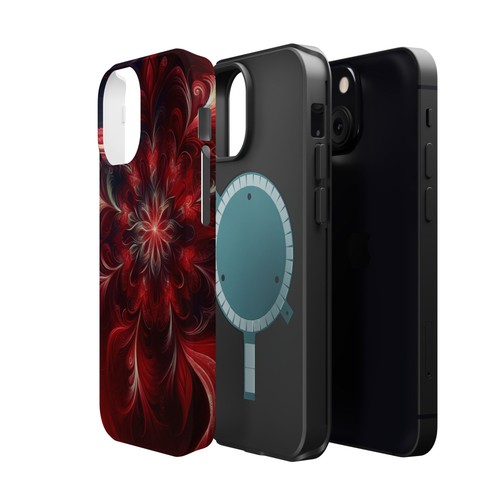 Floral Magnetic Tough Case, Stylish Phone Cover, Unique Gift, Protective Case - 第 107/129 張圖片