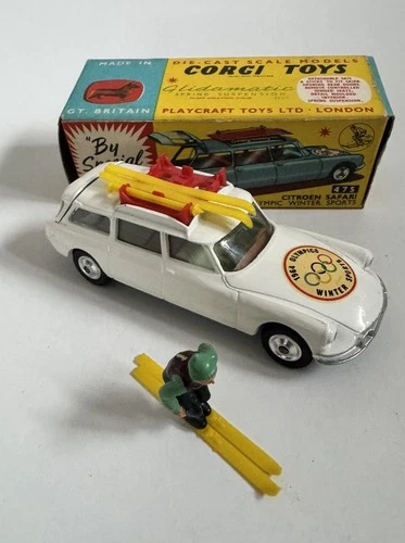 Corgi 475 Citroen Safari Winter Olympics In Original Box -  Vintage