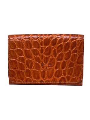 IL BISONTE Card Case Leather BRW Women's