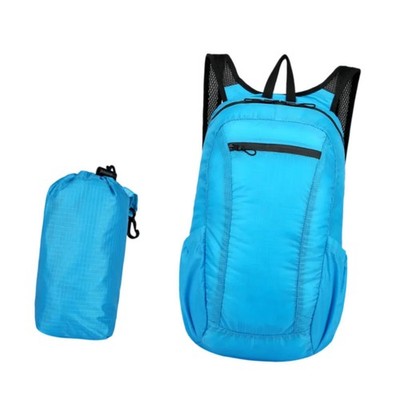 Packbarer Rucksack Große Kapazität Modischer Faltbarer Rucksack für Straße Outdoor