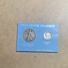 Lincoln Coin Co Walking Liberty Half Dollar 1936 & Mercury Dime 1939 Silver