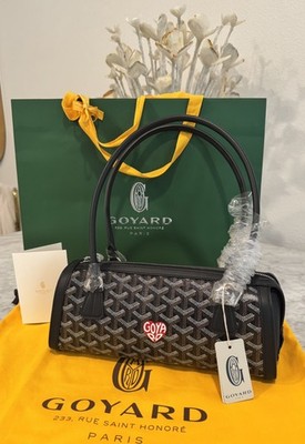 GOYARD Bonbonnière 2026 Black Mini Bucket Bag Heart Personaliz