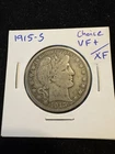 1915-S Barber Half Dollar - Choice VF+/XF Original Luster, Great Eye Appeal