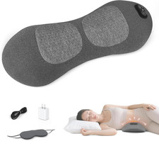 3-In-1 Back Massager with Heat Vibration, Smooth Spine Triple Fusion Lumbar Su