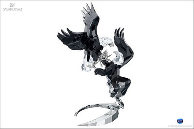 Swarovski 2015 Pair of Bald Eagles   LE Rare, Retired & NMIB #5063130
