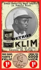 HOWARD EASTERLING VING STYLE ADS ONE CENT NEGRO LEAGUER IN PUERTO RICO  ART CARD