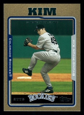 Byung-Hyun Kim Colorado Rockies 2005 Topps Update Gold #UH21
