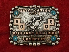Rodeo X~Treme BULL RIDING Champion☆2008☆Bryce Canyon UT☆Trophy Buckle☆Rare☆T40