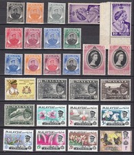 JOHORE  MH * 1949  1965   Lot of  27  stamps british colonies malaysia