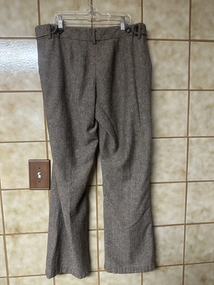 Pantalones de vestir Mossimo para mujer mezcla de lana neutra talla 14, oficina retro Y2K Foto 4 de 4