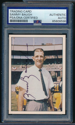 1981 TCMA Greats #44 Sammy Baugh signed autograph PSA/DNA NMMT beautiful card