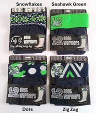 Seattle Seahawks WOMENS LADY 12 BOOT WARMER Cuff Leg Socks Topper Football Fan