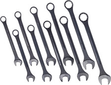 Jumbo 10 Pcs Metric Wrench Set 34-50mm With Pouch - Black-oxide Finish