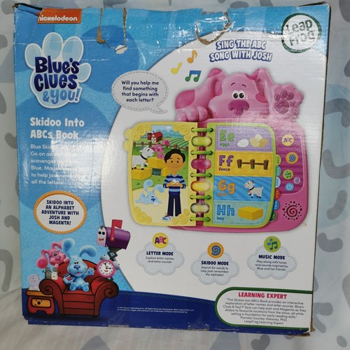 Leapfrong Blue's Clues and You! Skidoo into ABCs Book Tested Working - Imagen 7 de 7