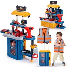 Kids Tool Bench with Set, Three Modes Toddler Playset
