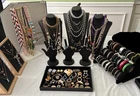 Estate Costume Jewelry Lot 115 Piece Mixed Metals Vintage Modern Variety 2602