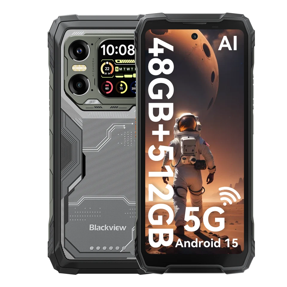 Blackview XPLORE 1 5G AI Outdoor Smartphone 48GB+512GB Android 15 20000mAh Handy