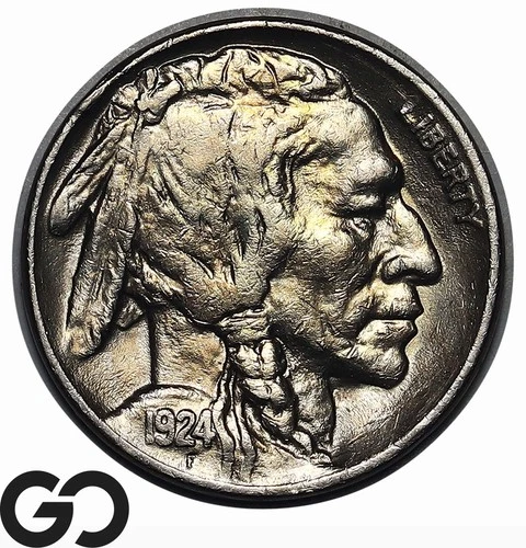 1924 Buffalo Nickel Lustrous AU++