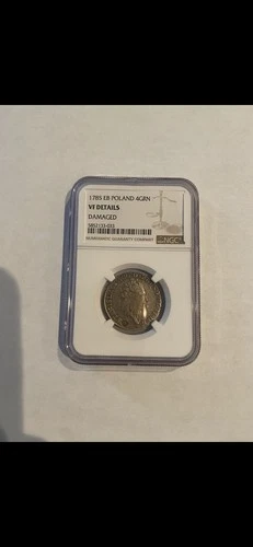 1785 Poland 4 Groschen. NGC VF Details