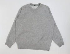 Womens UK Size S Preworn Grey Pullover Sweatshirt