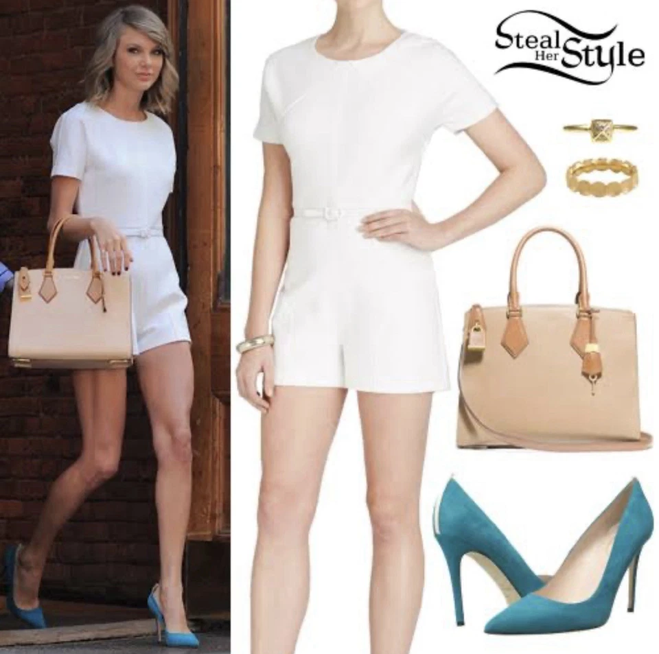 Rachel Zoe Delaney Mameluco Mono Talla 10 Blanco Fiesta Verano Copa Melbourne Foto 4 de 4