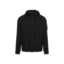 Stone Island Crinkle Reps NY Hooded Jacket Windproof Black 26SS