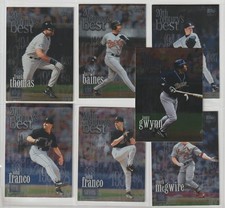 1999 Topps MLB Baseball 20th Century's Best 9 Card Lot Gwynn Baines Thomas