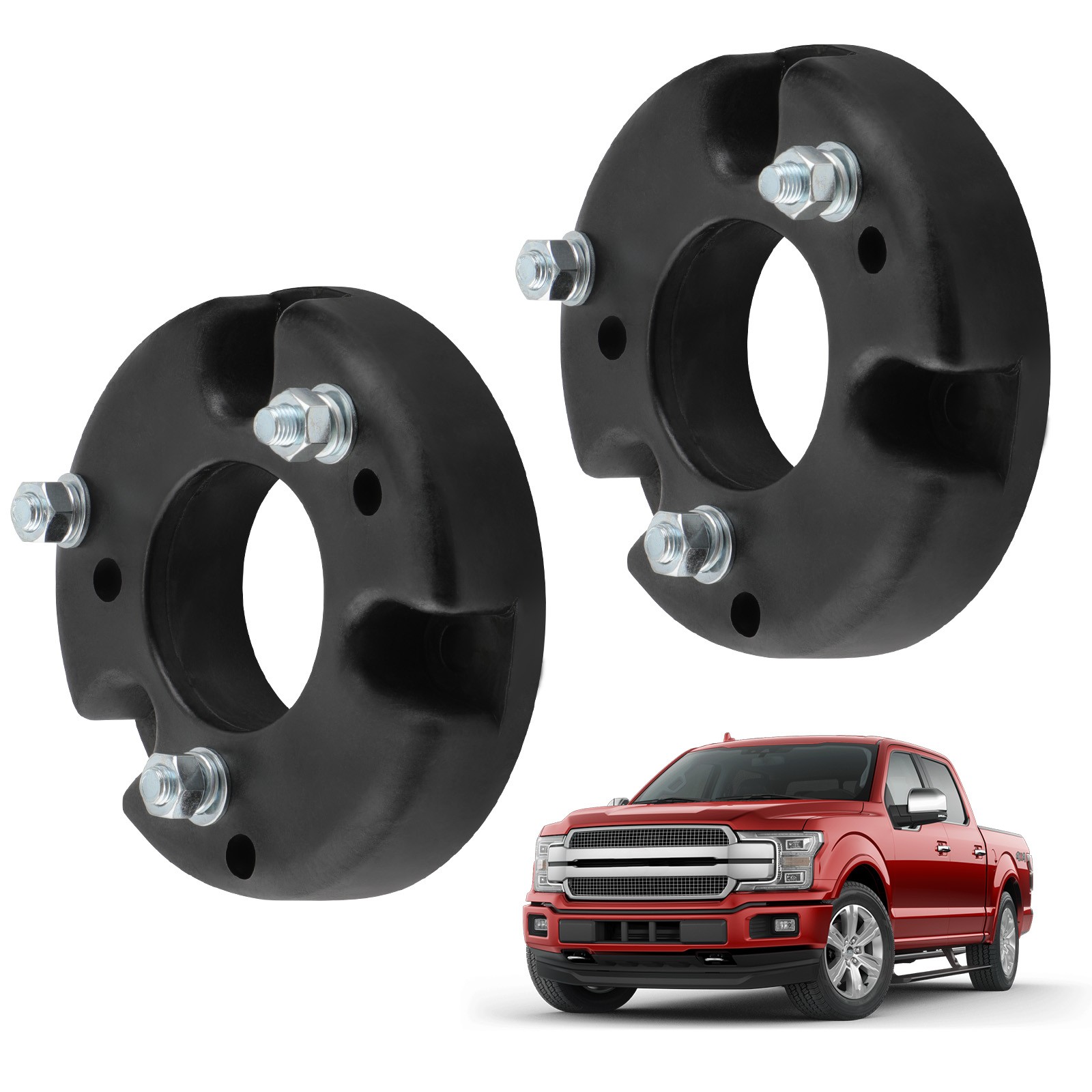 2" Molded Front Leveling Lift Kit for Ford F150 2009-2026 4WD Strut Extensions