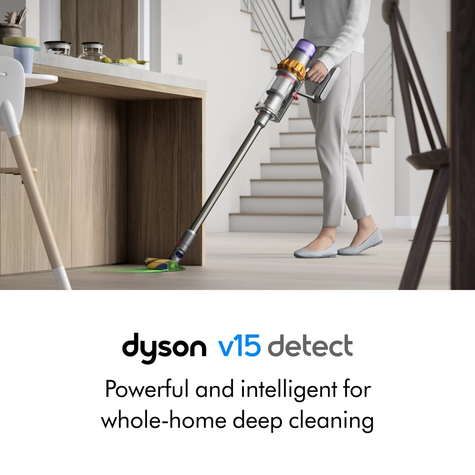 Dyson V15 Detect | Yellow/Nickel | Refurbished - product detail image 2