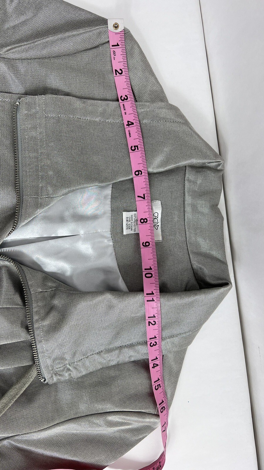 CACHE Jacket Small  Metallic, Chic Silver Full Zi… - image 16