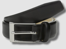 $20 Appaman Kid's Boy's Black Dress Faux-Leather Belt Size M 5Y/6Y/7Y