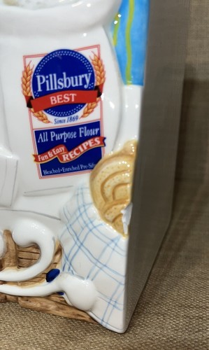 Pillsbury Doughboy Flour Cookie Canister Danbury Mint Year 2000 Vtg (Small Chip) - Picture 10 of 10