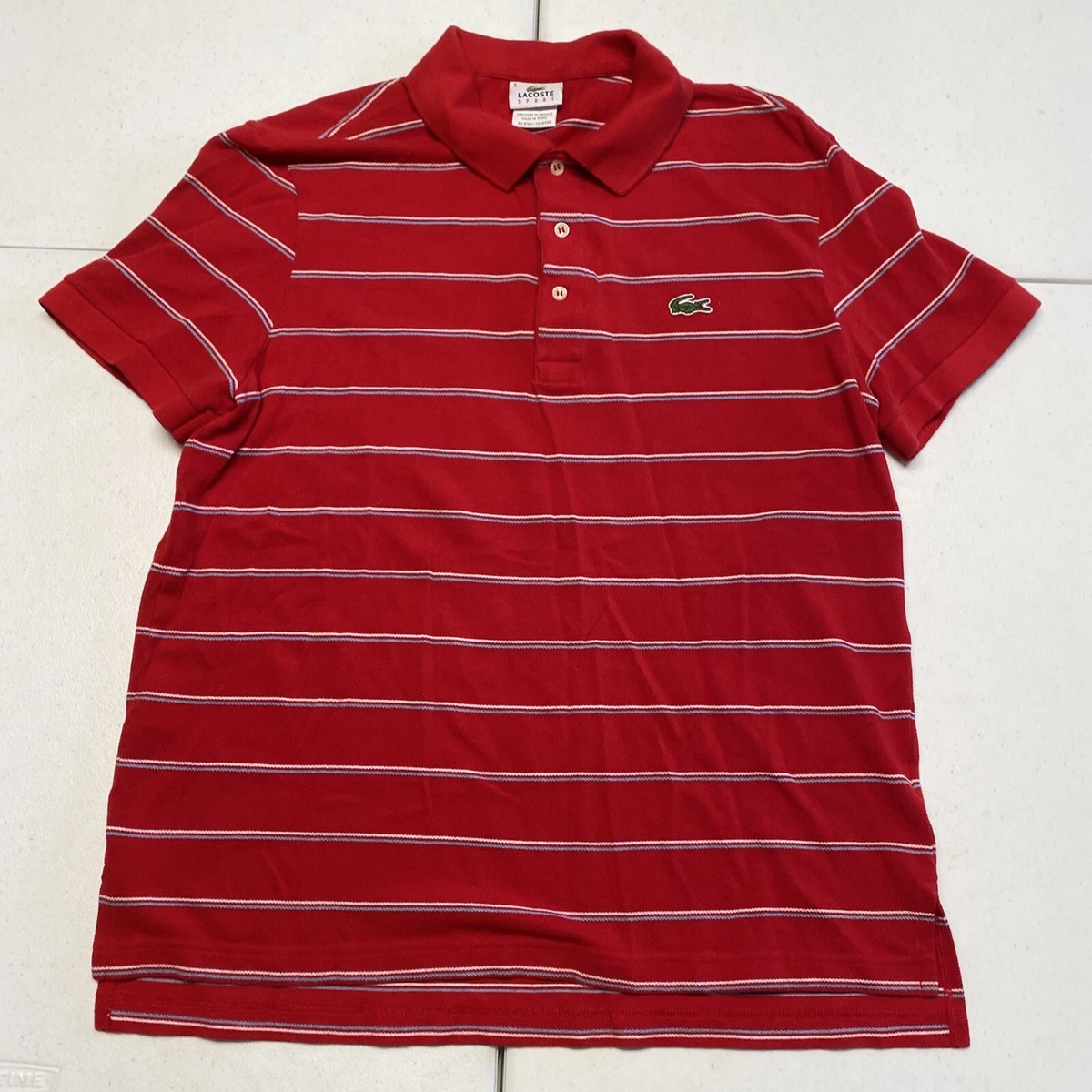 effektiv Addition tit Lacoste Sport Size (6) M Red Polo Golf Shirt | eBay