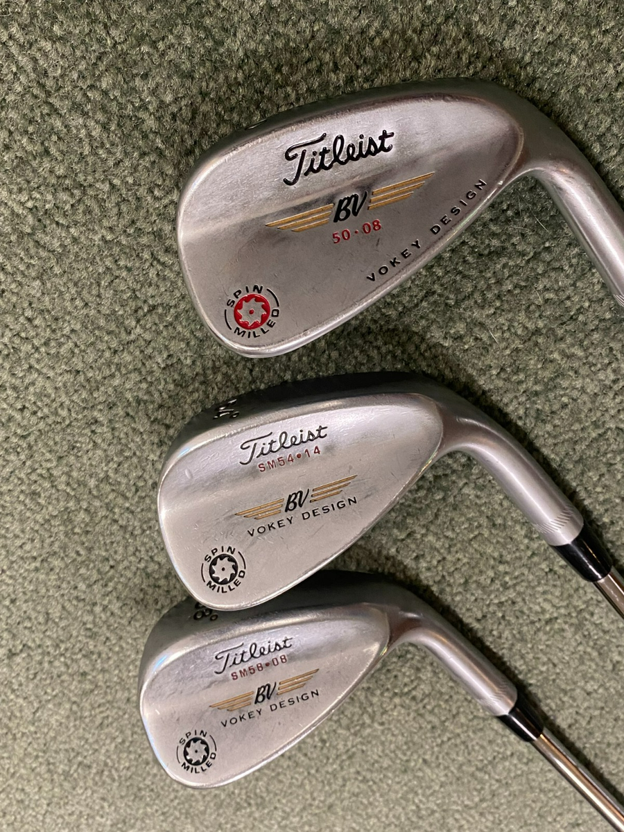 Titleist VOKEY SPIN MILLED 50.54.58セット Titleist Vokey Spin Milled Tour Chrome RH Wedge Set 50 54 58