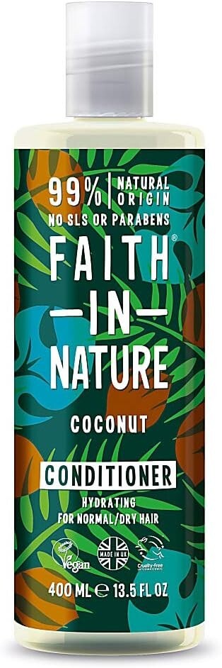 Faith In Nature Natural Coconut Conditioner, Hydrating, Vegan & Cruelty Free, No