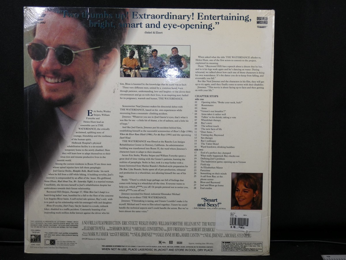 New Sealed The Waterdance Deluxe Laserdisc Columbia 91246 Helen