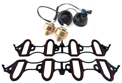 Knock Sensor With Harness Intake Manifold Gasket Kit Set For Chevrolet GM 5.3L - Foto 10