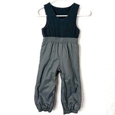 Columbia Fleece Snowsuit One Piece Winter Bib Jumpsuit Baby Unisex 3T Gray
