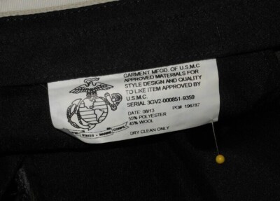 U.S. MARINES ENLISTED/OFFICERS MEN'S DRESS SERGE GREEN 2212