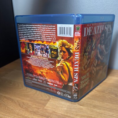 Death Spa (Blu-ray & DVD, 1989) Slasher Horror Gorgon Video Signed