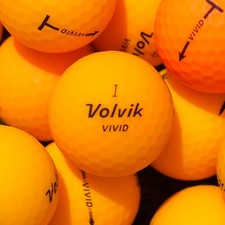 24 Volvik Orange Used Golf Balls Near Mint 4A/5A Condition - FREE SHIPPING
