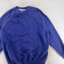 vintage 80s BLANK BLUE SEARS KING  S ROAD CREWNECK SWEATSHIRT MEDIUM