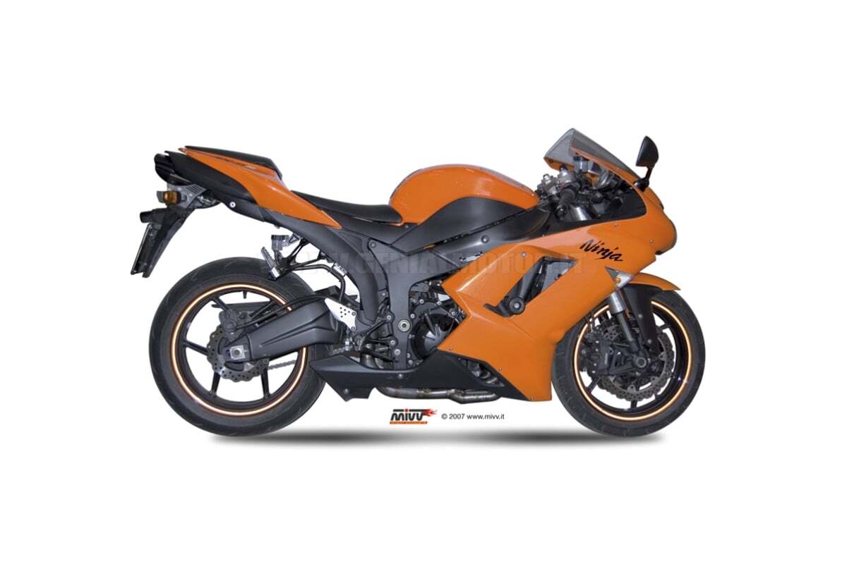 Mikeページ Tubo Escape KAWASAKI ZX-6 R 2007-2008 Suono MIVV UK.019