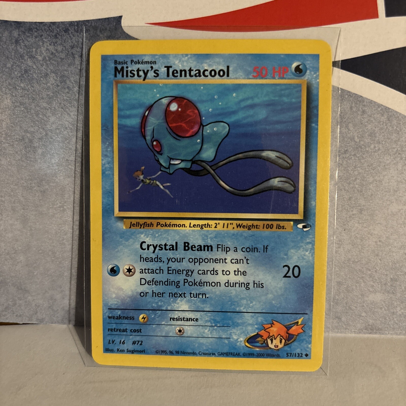 Pokémon TCG Misty's Tentacool Gym Heroes 57/132 Regular Unlimited Uncommon