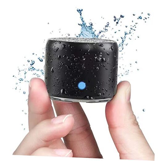 A106 Pro Portable Bluetooth Speaker with Deep Bass - Travel Case Included - Black  